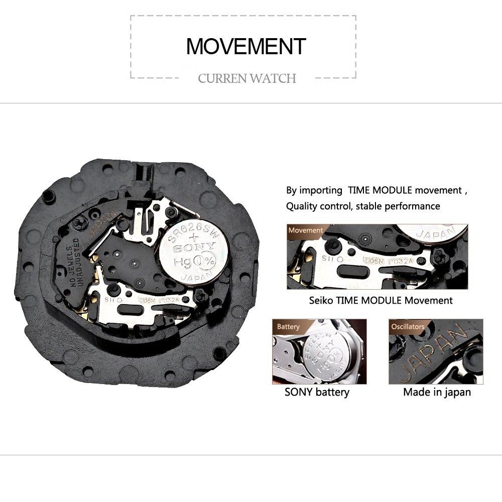 Waterproof Women Quartz Watch with Steel Strap - Casual Design - Rose Shell White Surface 4
