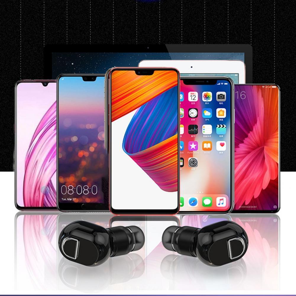 Mini Bluetooth Earphone with Hd Call - Black 6