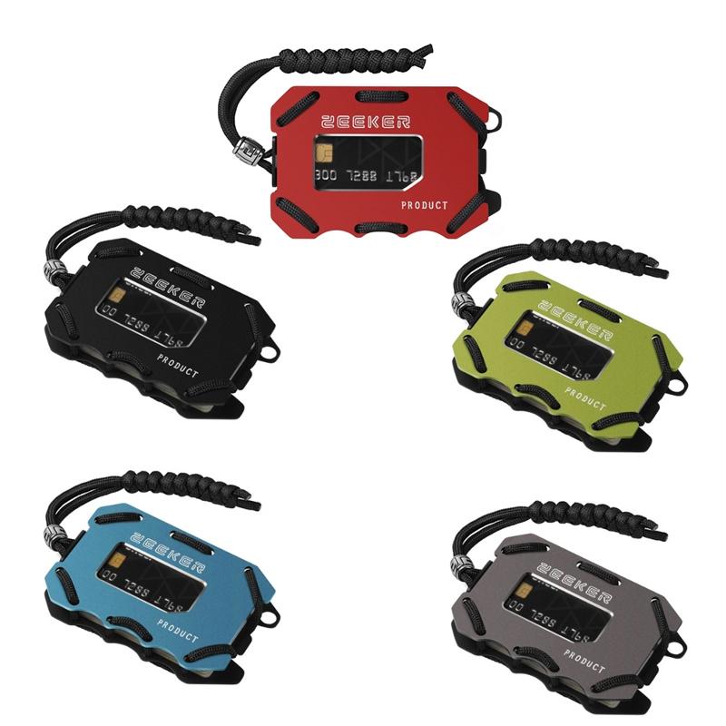 Rfid Metal Card Holder With Bottle Opener Grey Edc Wallet 3