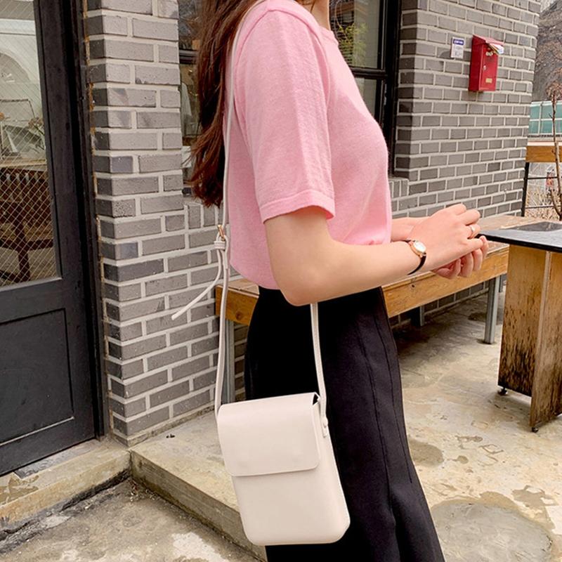 Versatile Creamy White Crossbody Phone Bag 7