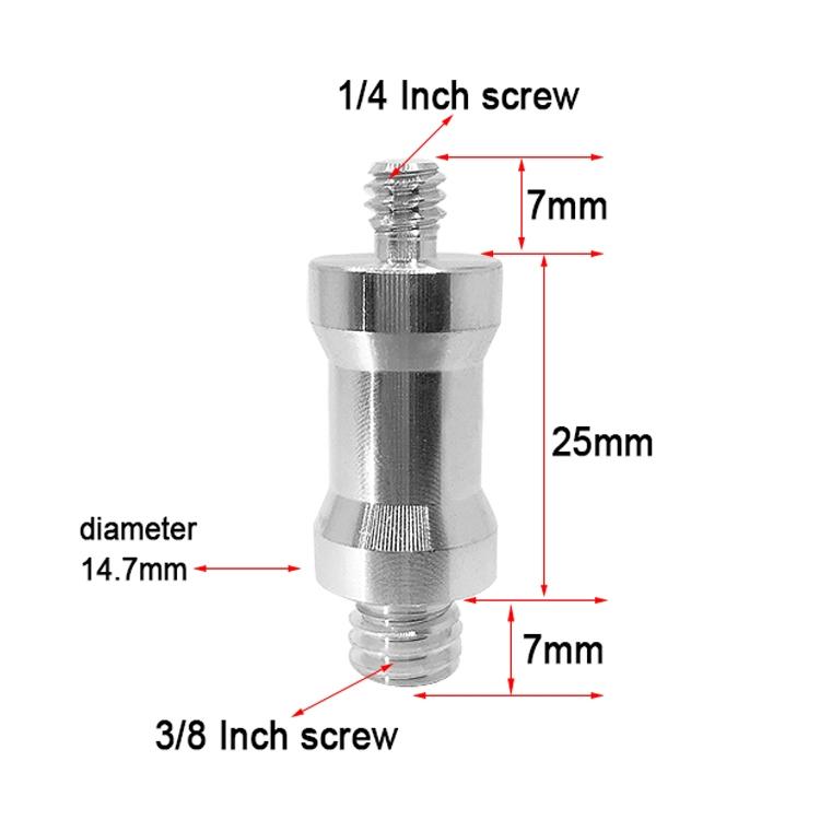 10-Pack 1 / 4 To 3 / 8 Screw Adapters - Male To Male 3