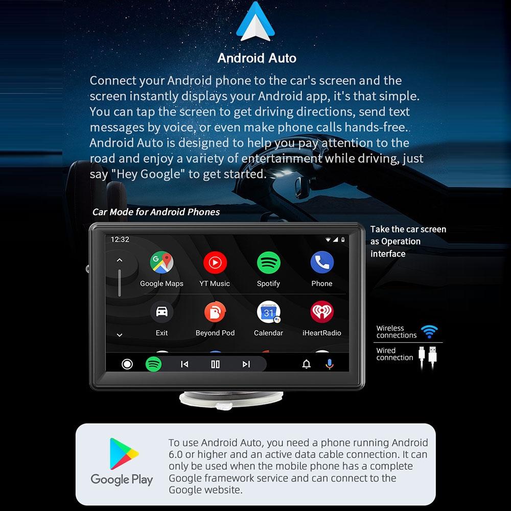 7 Inch Carplay Radio 1080P Touch Screen Mp5 Player 6