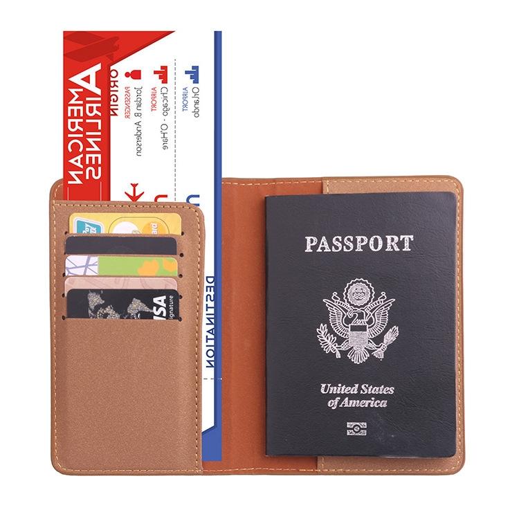 Frosted Pu Multi Card Passport Holder Dirty Yellow 4
