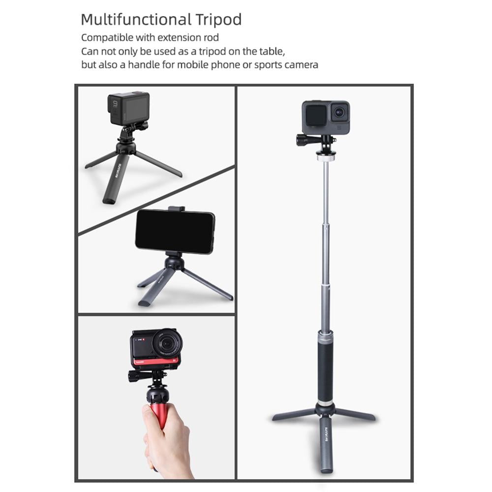 Aluminum Alloy Mini Tripod for Insta360 Go Dji Action and Gopro 6