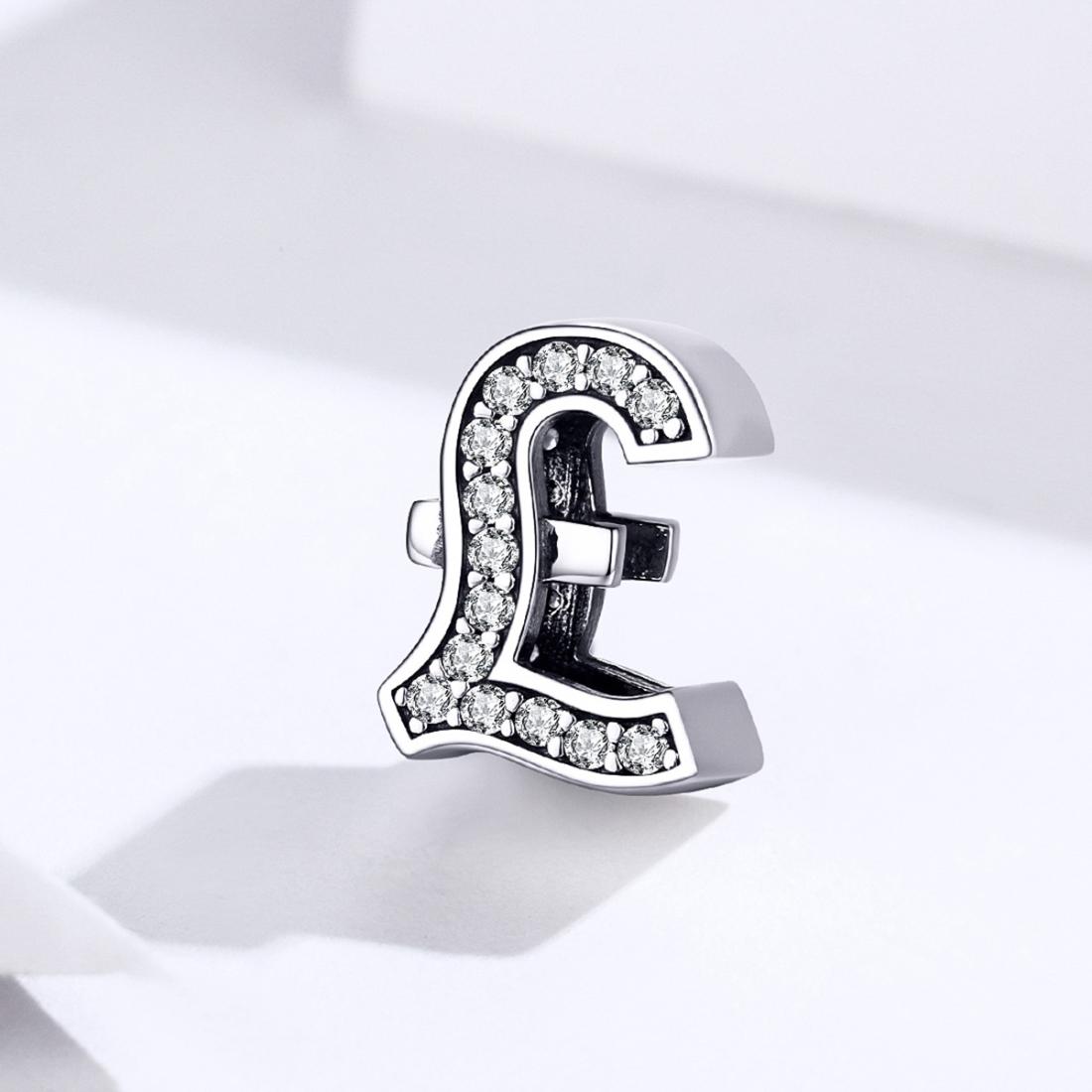 925 Sterling Silver Currency Symbol Pendant For Diy Bracelets And Necklaces 3
