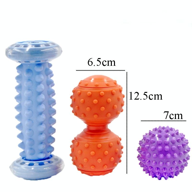 Plantar Fascia Massage Ball Set Blue Foot Bottom Bump Peanut Ball 7Cm Tattan Muscle Relaxation Fitness Hand Holding 3