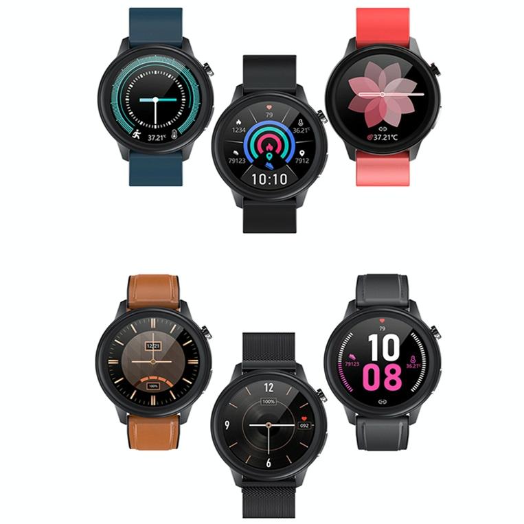 1.3 Inch Heart Rate Smart Watch Brown Leather 3