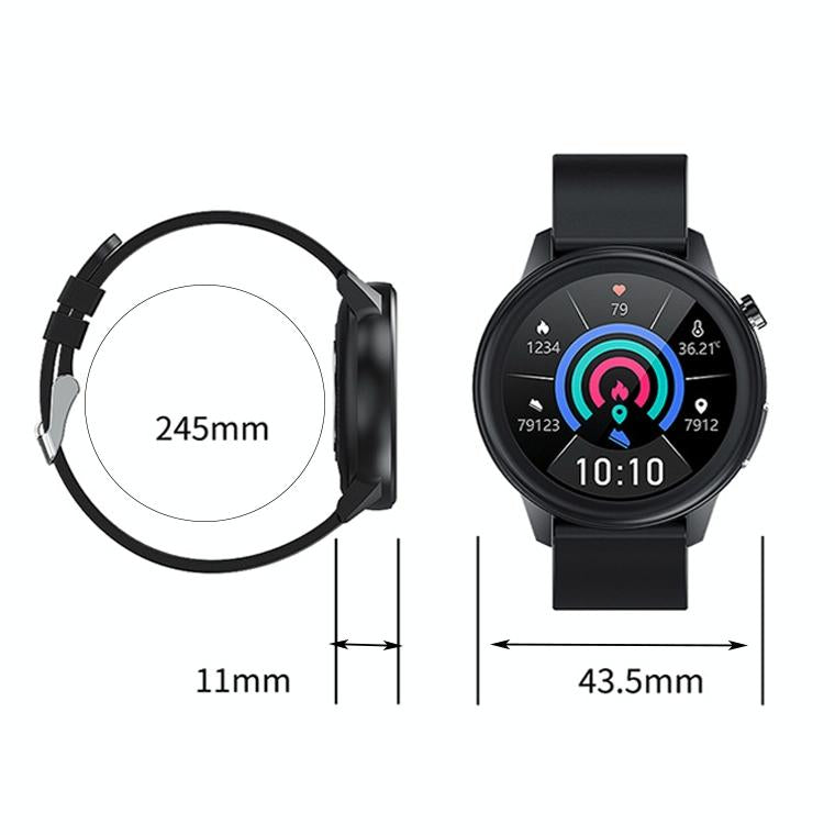 1.3 Inch Heart Rate Smart Watch Brown Leather 4