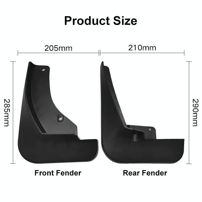For Nissan Kicks 2017-2022 4Pcs / Set Car Auto Soft Plastic Splash Flaps Fender Guard 4