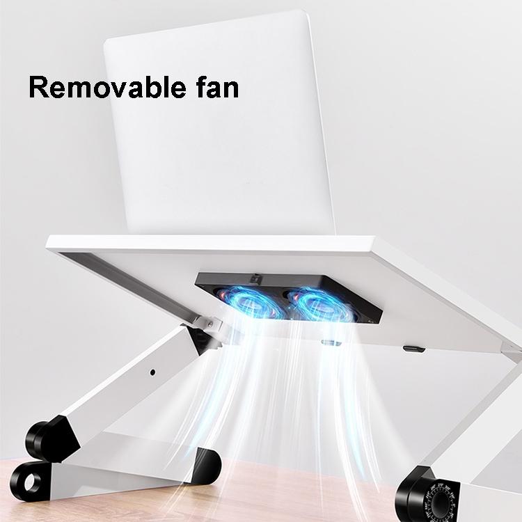 Portable Folding Laptop Desk with Adjustable Height and Storage 3