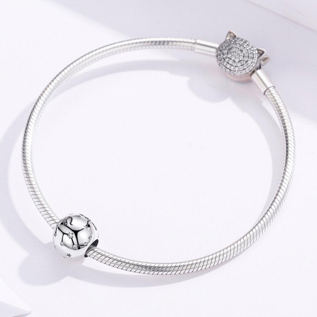 925 Sterling Silver Diy Zodiac Bracelet Beads Leo Style - Leo 7