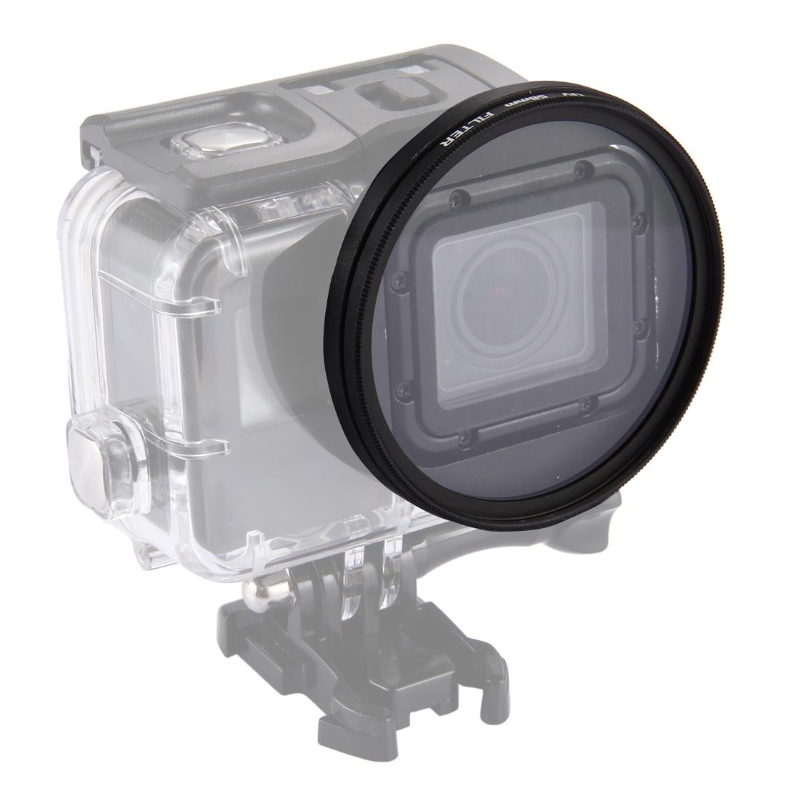 3-in-1 58mm Round Uv Filter with Cap for Gopro Hero7 / 6 / 5 8