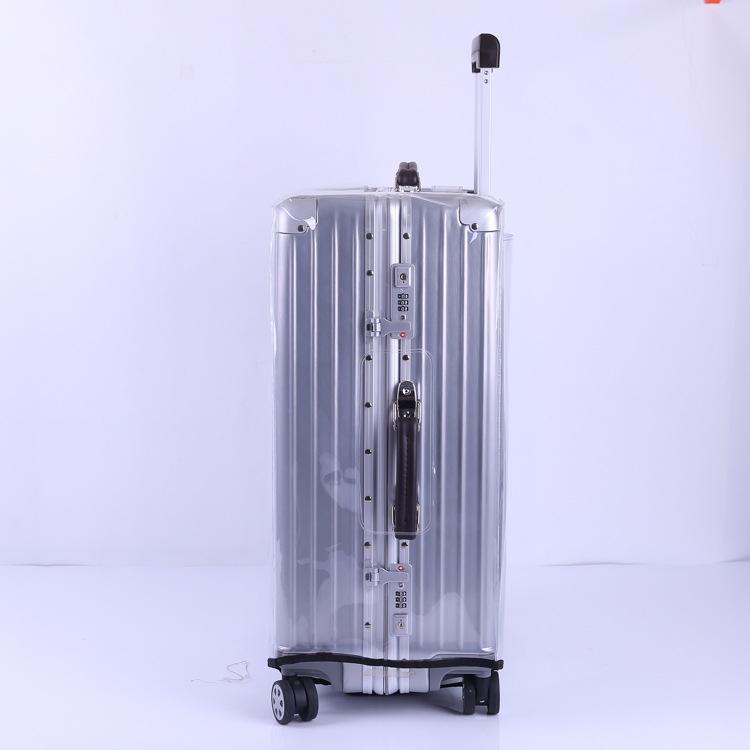 Waterproof Pvc Trolley Suitcase Cover - 28 Inch Rimless Transparent Dustproof 4