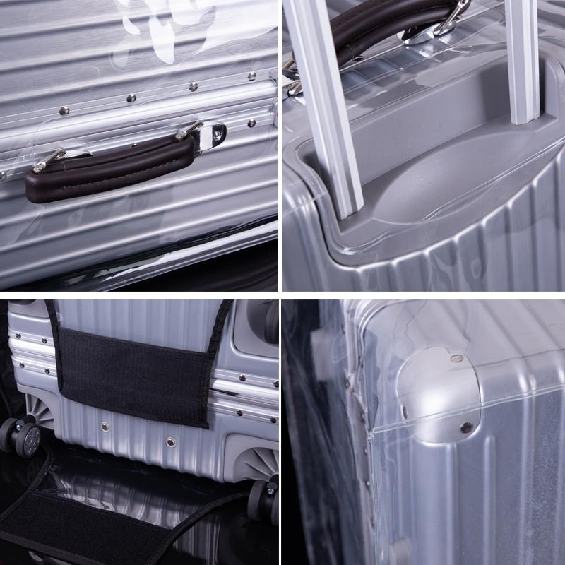 Waterproof Pvc Trolley Suitcase Cover - 28 Inch Rimless Transparent Dustproof 7