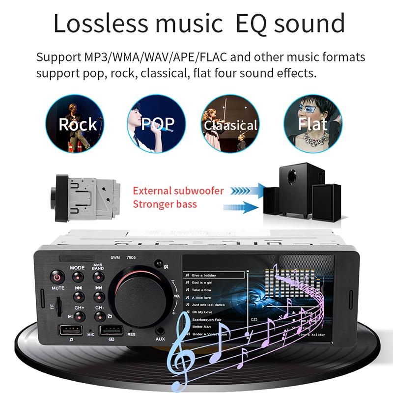 4.1 Inch Car Mp5 Player W / Fm Bluetooth Tf & Remote 6