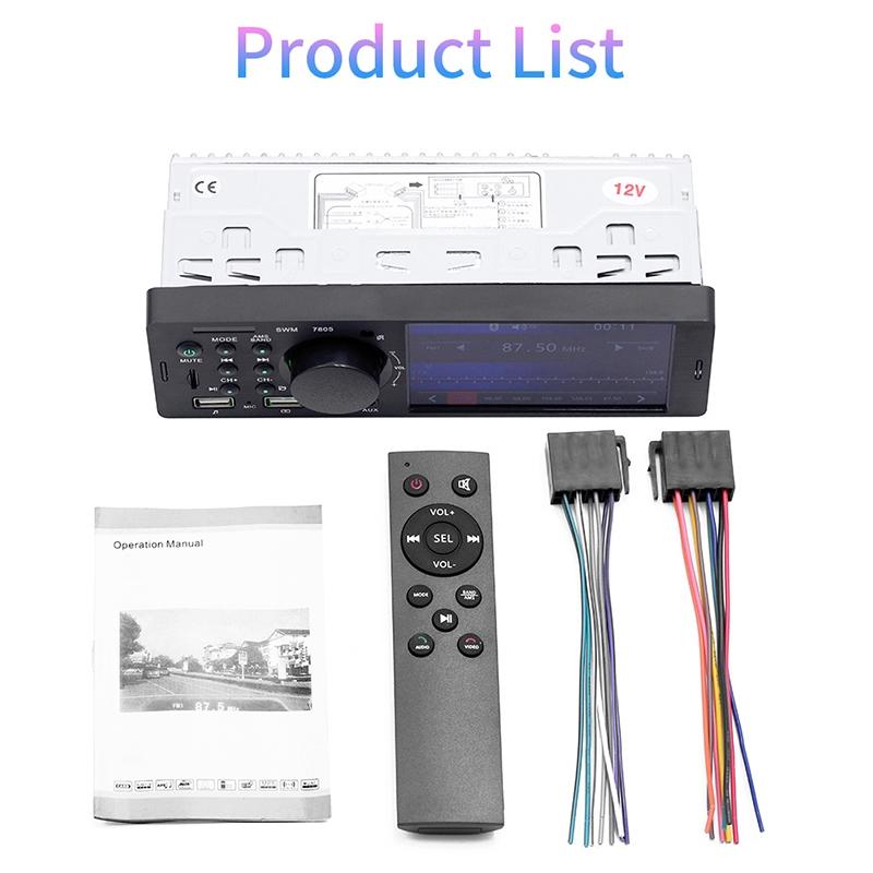 4.1 Inch Car Mp5 Player W / Fm Bluetooth Tf & Remote 12