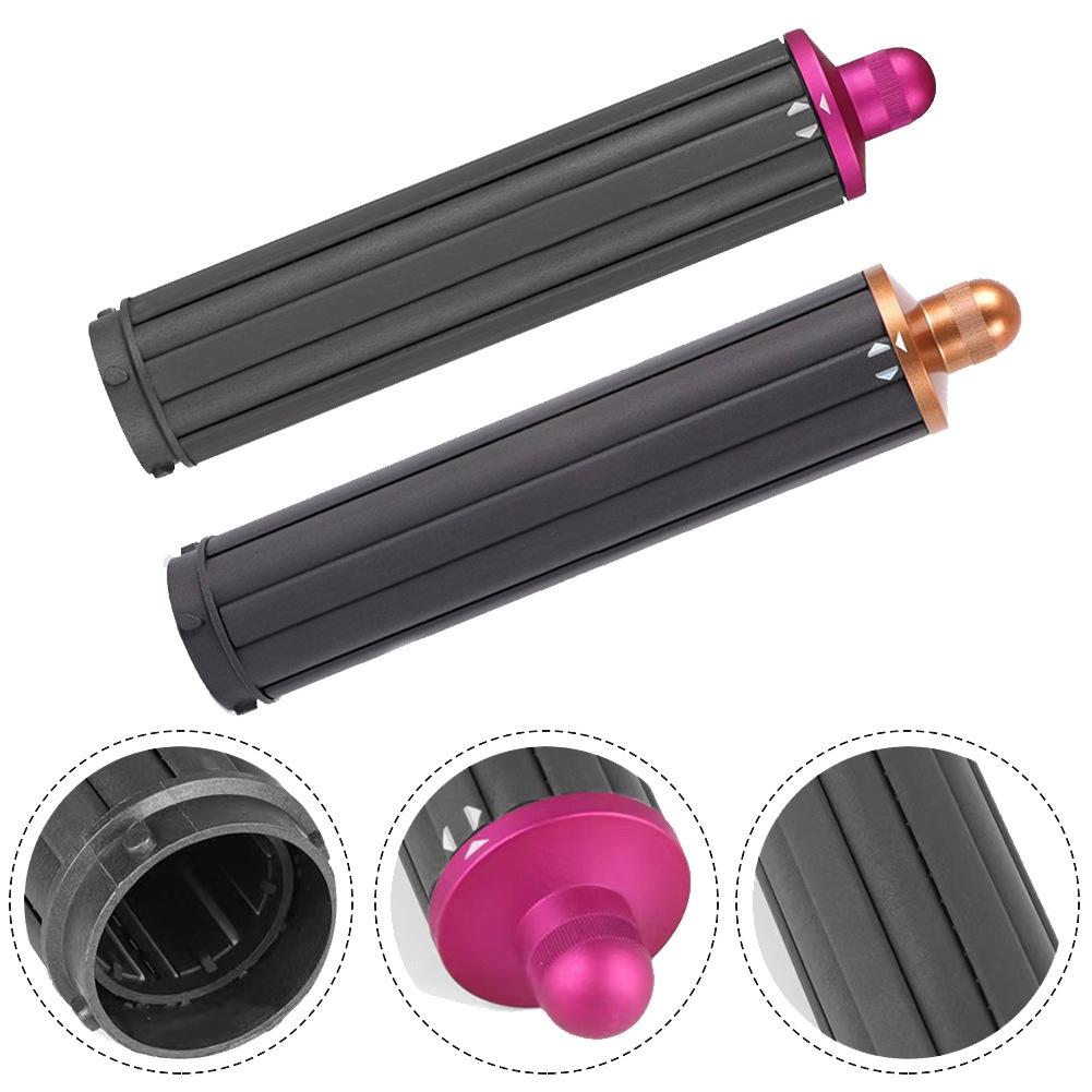 Upgraded Long Curling Barrels for Dyson Airwrap Hair Dryer with Nozzle and Adapter in Rose Red 3