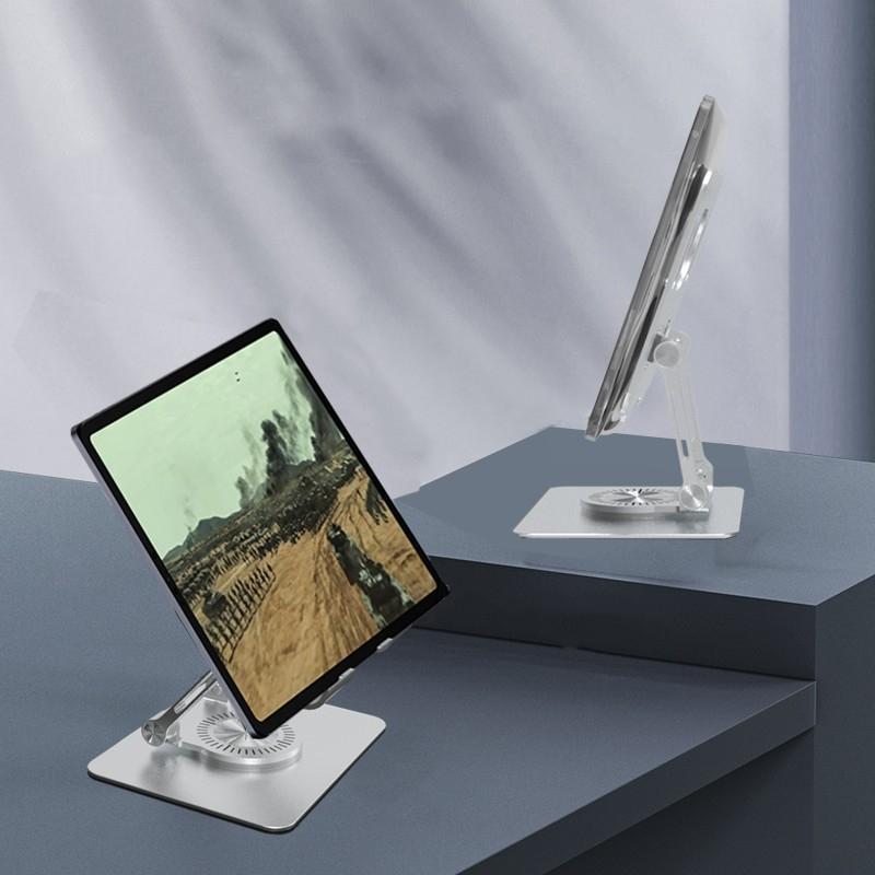 360 Rotation Ergonomic Laptop Stand - Adjustable Height Aluminum 3