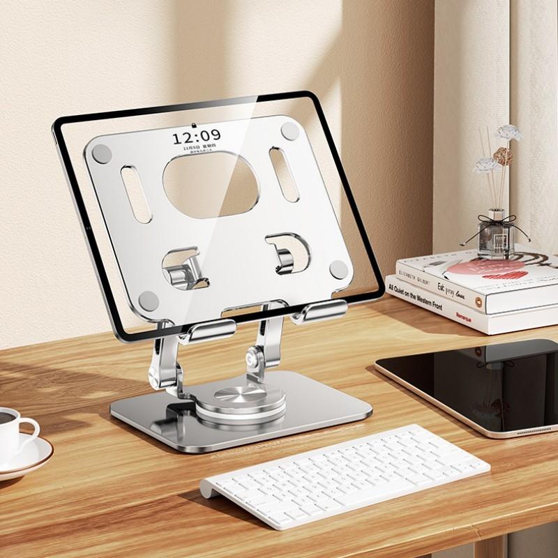 360 Rotation Ergonomic Laptop Stand - Adjustable Height Aluminum 5