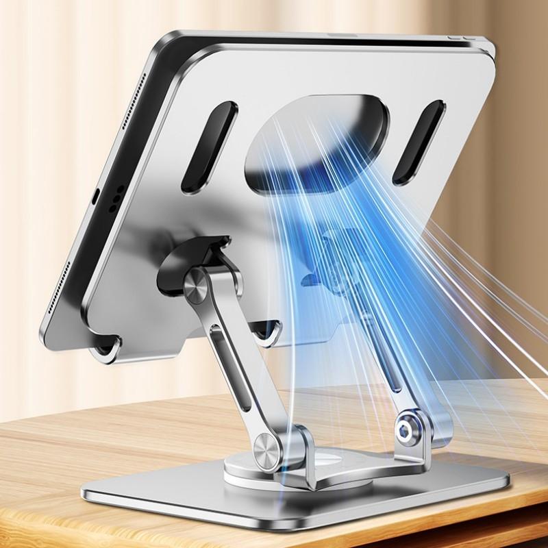 360 Rotation Ergonomic Laptop Stand - Adjustable Height Aluminum 6