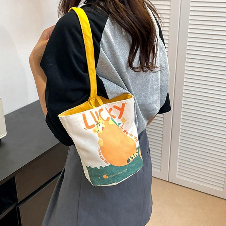 Cartoon Style Handbag - Cute Portable Outdoor - Peace 9