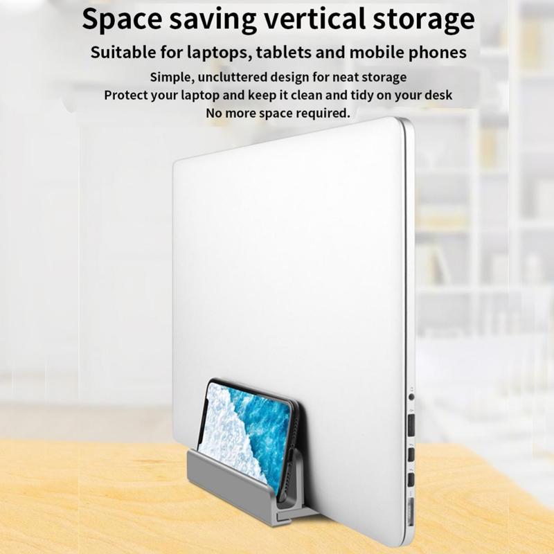 Multifunctional Aluminum Storage Stand for Laptop Tablet and Phone 5