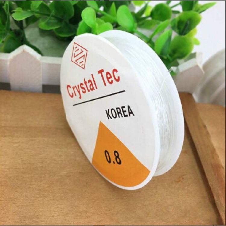 5 Transparent Fishing Line Elastic Wire Rope For Diy Jewelry 0.8Mm 3
