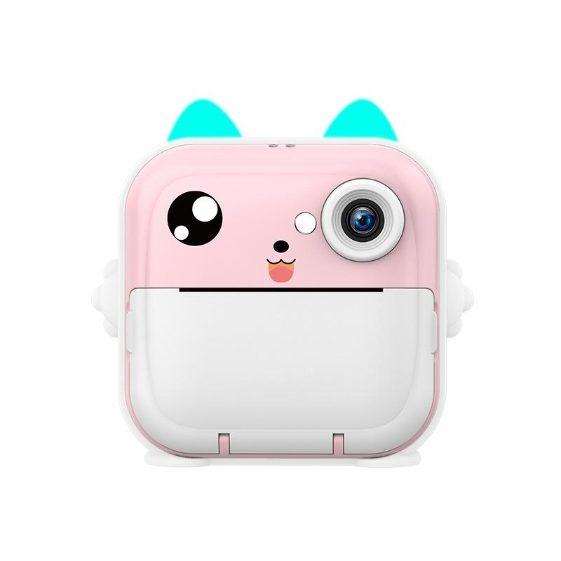 Instant Camera with Thermal Printer and Hd Video - Blue 16g - 32G Pink 10