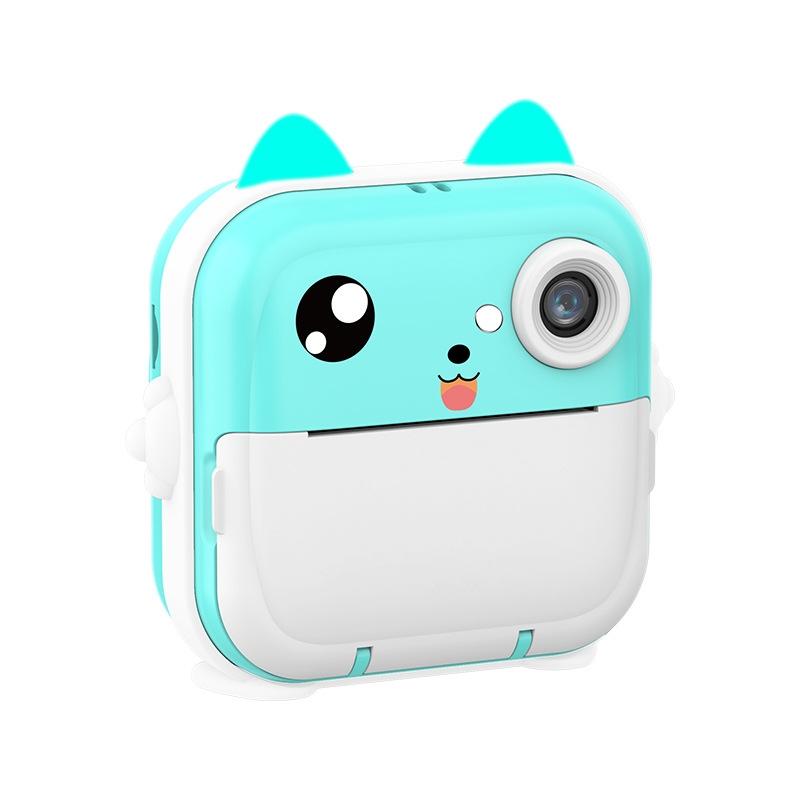Instant Camera with Thermal Printer and Hd Video - Blue 16g - 32G Pink 13