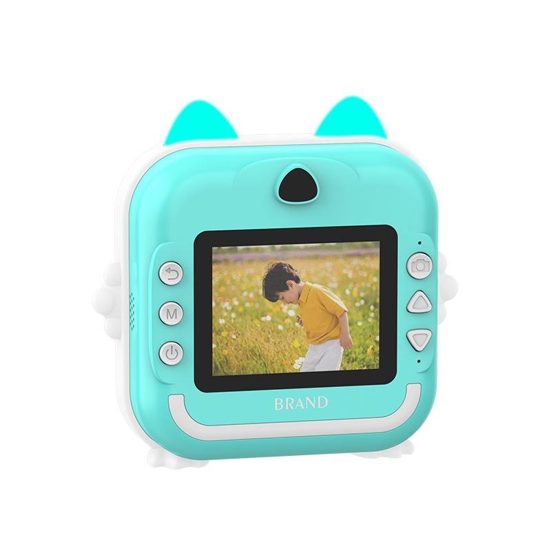 Instant Camera with Thermal Printer and Hd Video - Blue 16g - 32G Pink 14