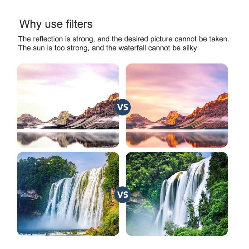 Universal Action Camera Lens Filter for Gopro Hero Series - Night Filter 7