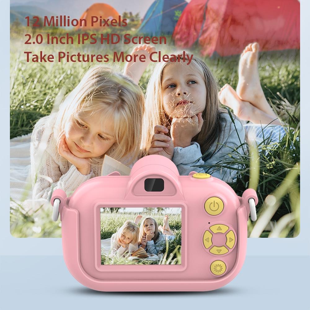 2.0-Inch 4X Zoom Hd Digital Camera For Kids - Blue - Yellow 6