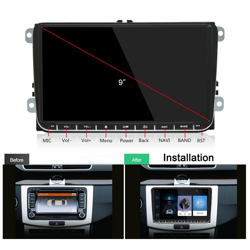 9 Inch Carplay Android10.0 Navigator Player - 2 + 64G - Ahd Camera 7