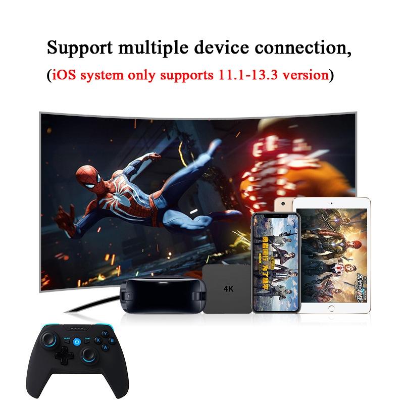 Wireless Game Controller for Android / Ios / Pc / Ps3 with Bluetooth 4.0 & Bracket - Blue 6