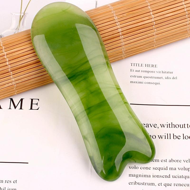 Facial Massage Stick For Beauty Salon Green Resin Scraping Sheet 3