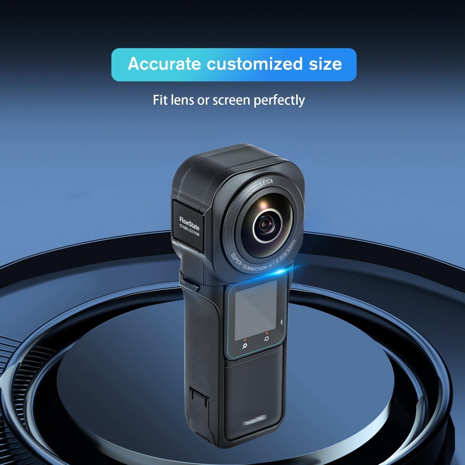 Tempe Glass Screen Film for Insta360 one Rs 1 Inch 360 Edition - 2 Pack 5