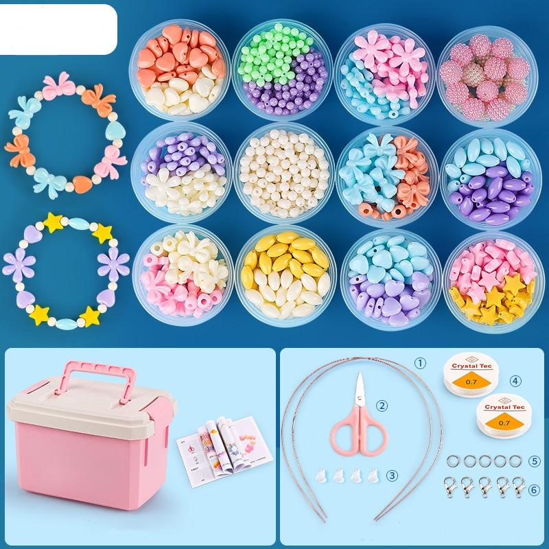 Diy Beaded Jewelry Set For Kids 12 Cups Of Star Moon Flowers