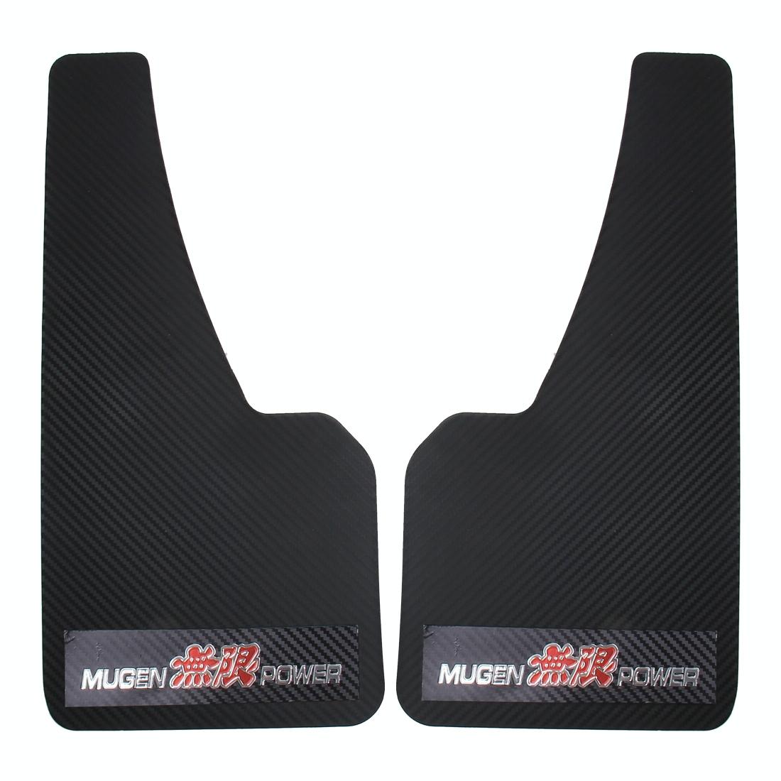 A Pair 3D Carbon Universal Racing Mudflaps Fender Guard 3