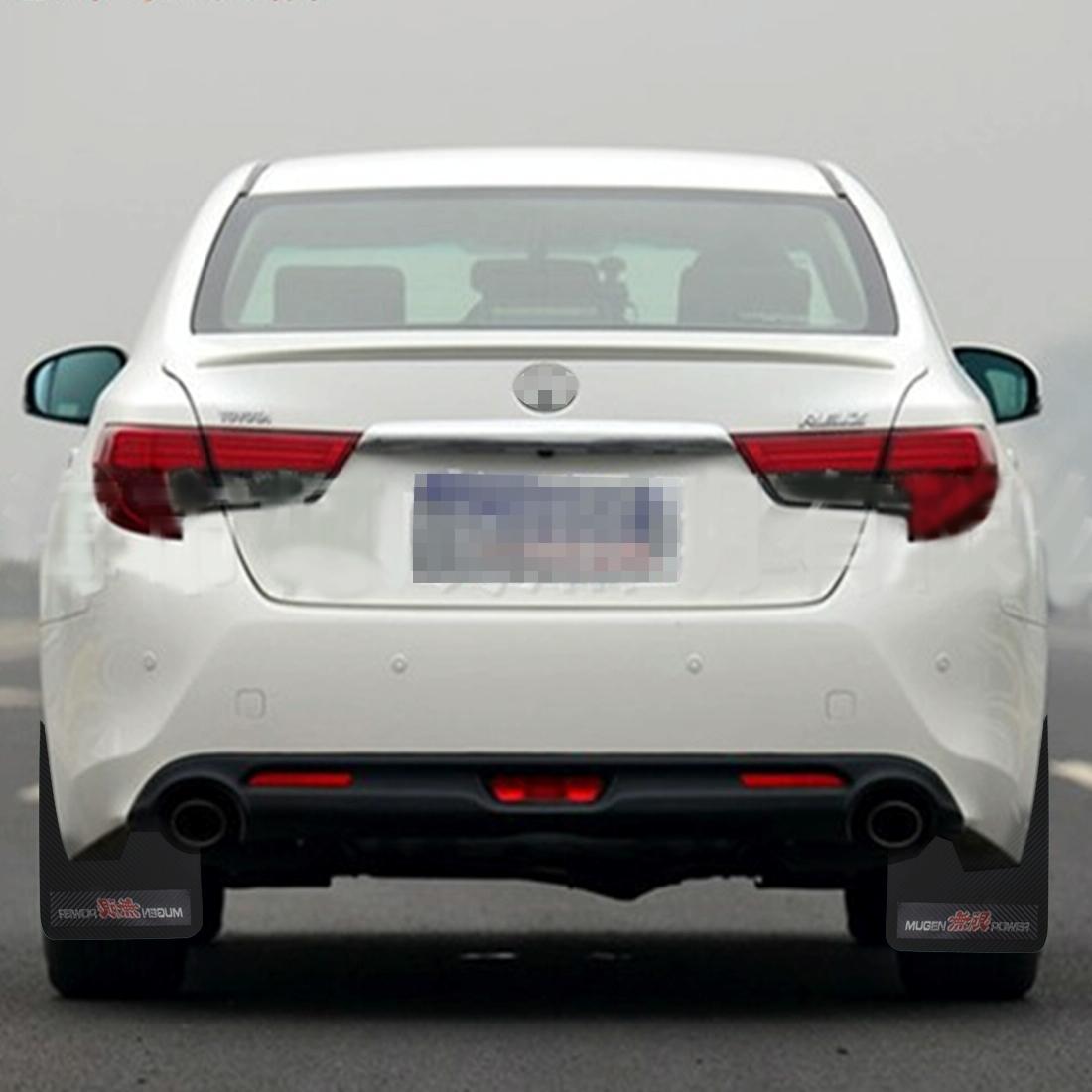 A Pair 3D Carbon Universal Racing Mudflaps Fender Guard 6