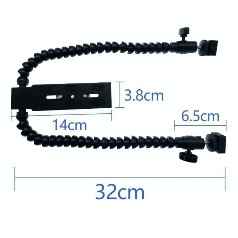 Adjustable Dual Arm Flash Bracket Mount For Hot Shoe 5