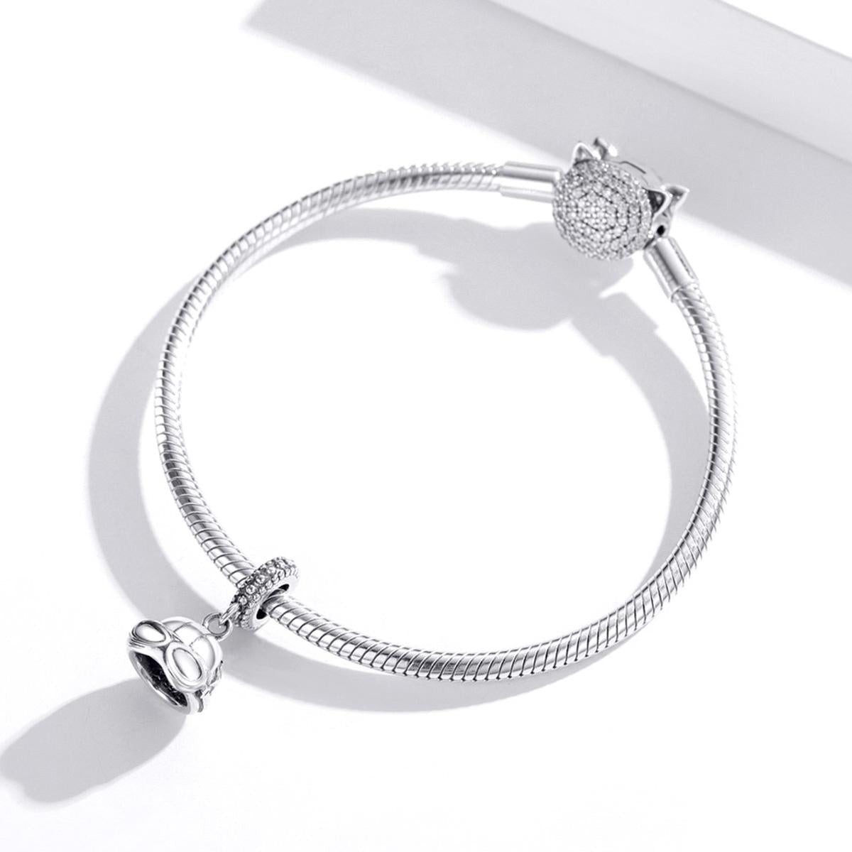 925 Sterling Silver Retro Helmet Pendant For Diy Bracelets & Necklaces 8