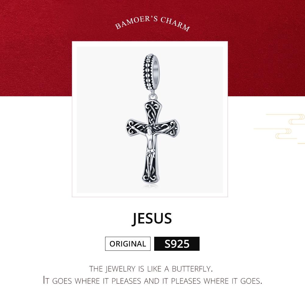 925 Sterling Silver Cross Pendant For Diy Bracelets 4