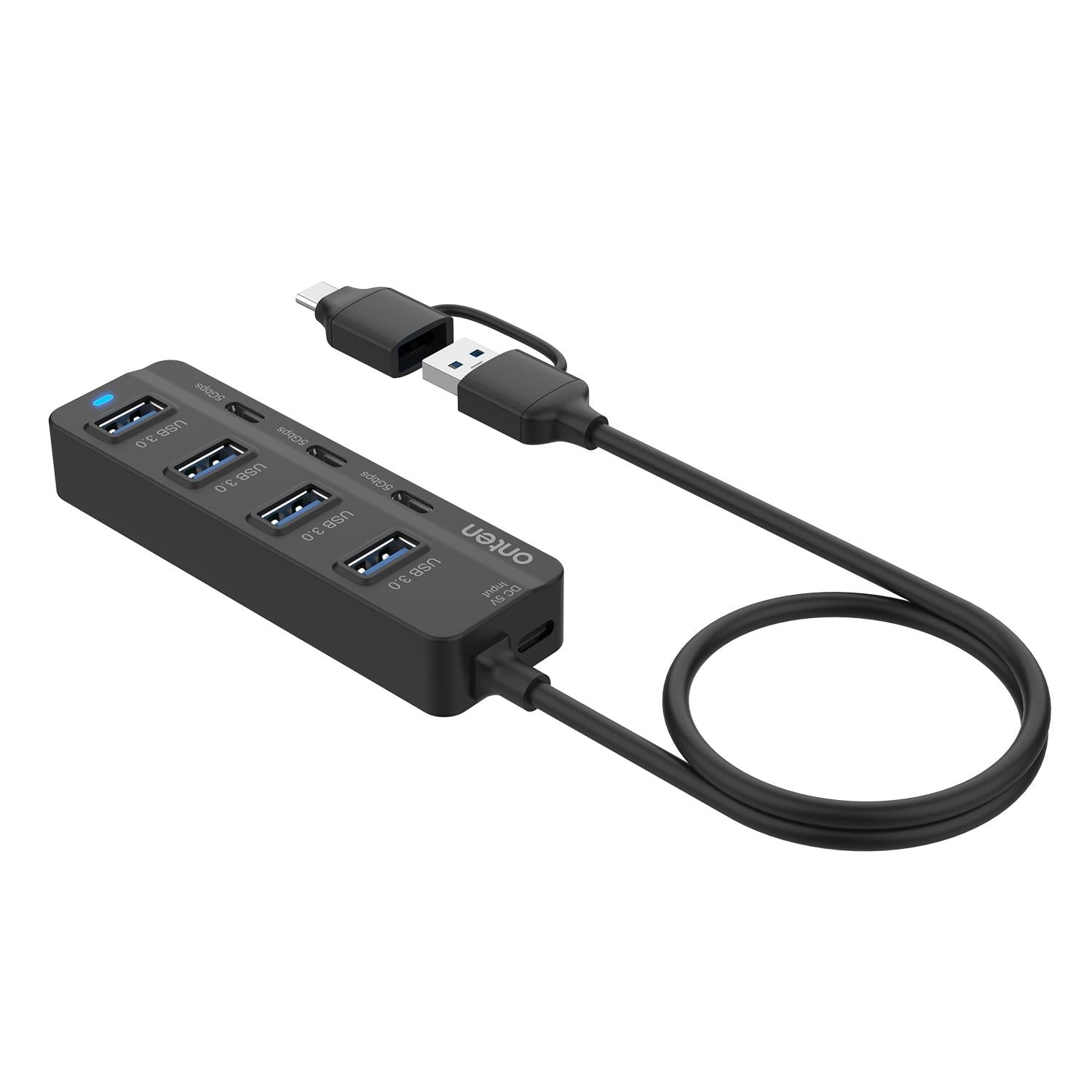7-Port Usb3.0 + Type-C Docking Station With Otg 3