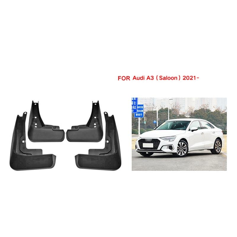 For Audi A3 Sedan 2021 4Pcs / Set Car Auto Soft Plastic Splash Flaps Fender Guard 3