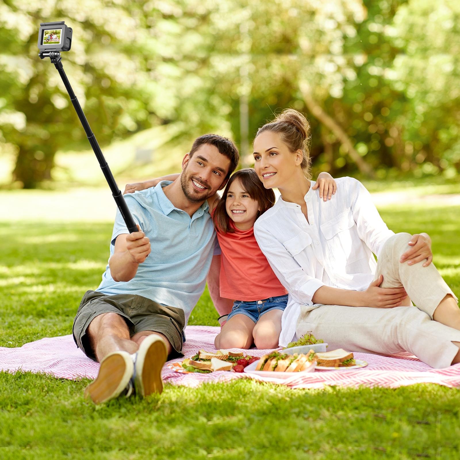 110cm Metal Selfie Stick Monopod for Insta360 one Rs X2 X3 X4 6