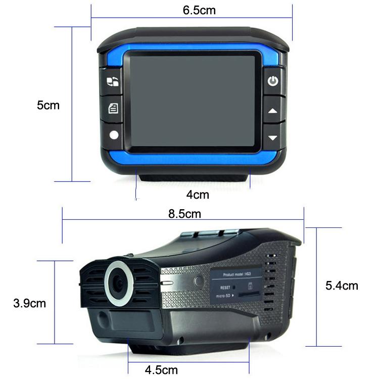2-in-1 Electronic Dog Driving Recorder with Radar Warning 5