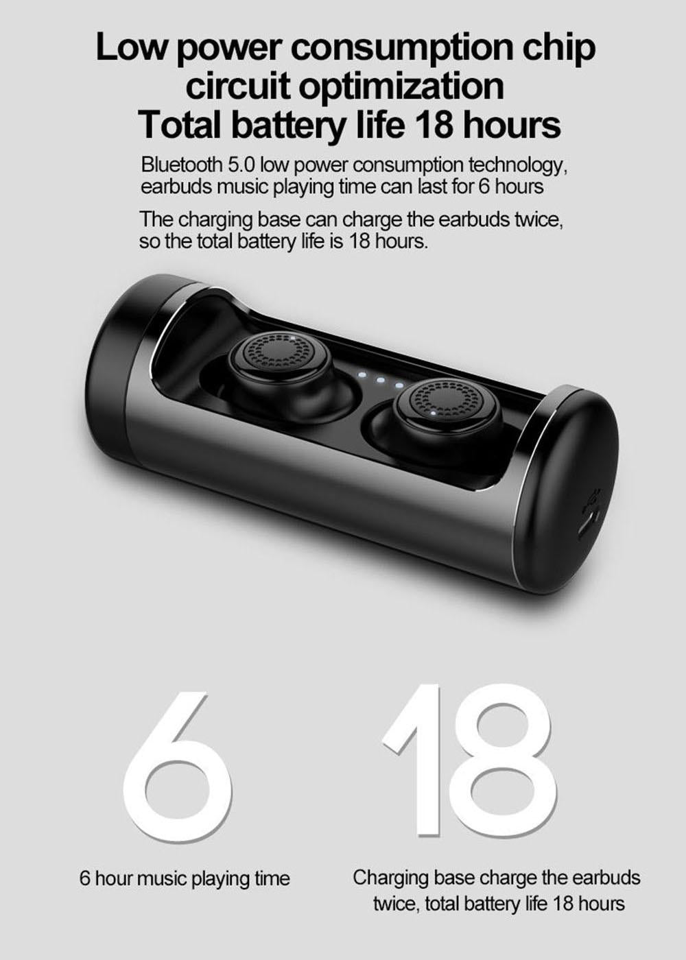 Waterproof Q63 Tws Wireless Earbuds with 3d Stereo Sound and Charging Case 10