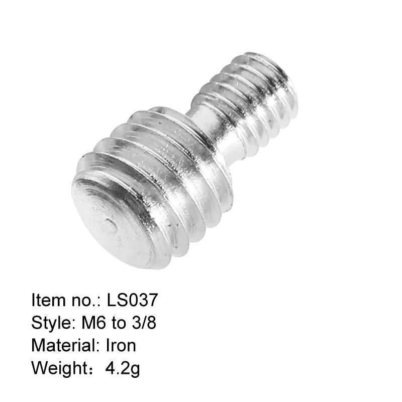 2-Pack M6 To 3 / 8 Camera Screw Adapters 4