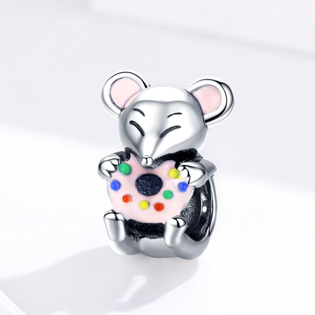 925 Sterling Silver Beaded Mouse Bracelet Accessories 3