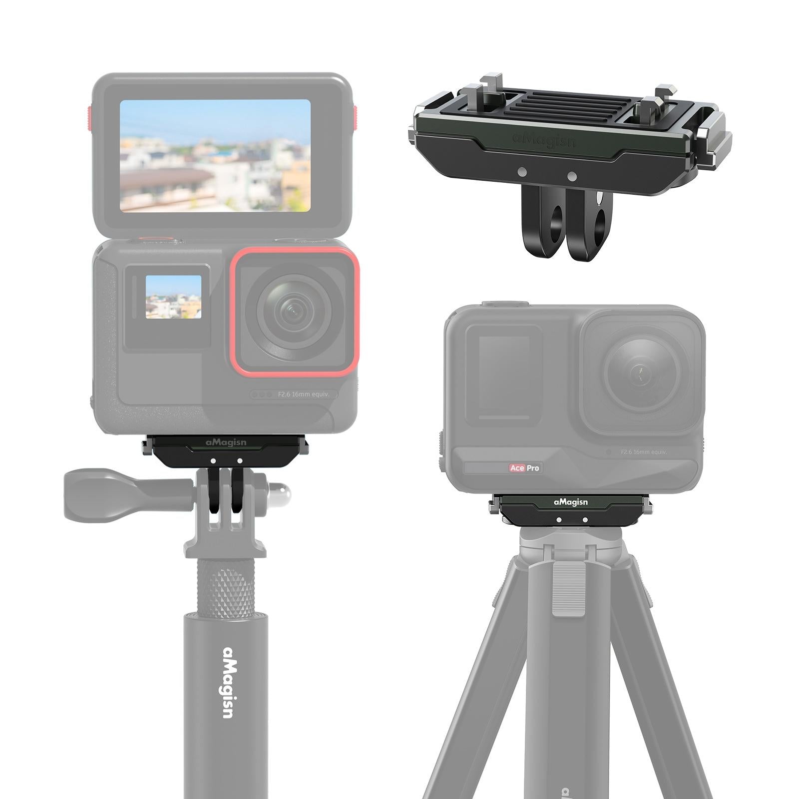 Amagisn Magnetic Quick Release for Insta360 Ace Pro Sports Camera 7
